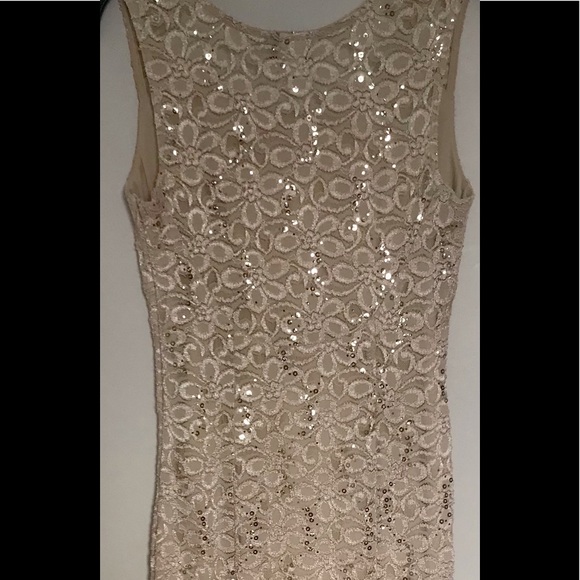🔥 Beverly Hills Evening Formal Lace Gown  : Embellished Sequin Lace Gown - Picture 2 of 12